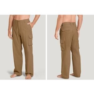 New NWT Jockey Outdoor Easy Fit Layering Pants Size 38 X 30 Tan Khaki